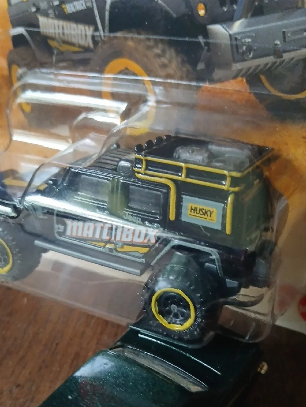Matchbox Jeep Wrangler Superlift Toy - Black & Yellow